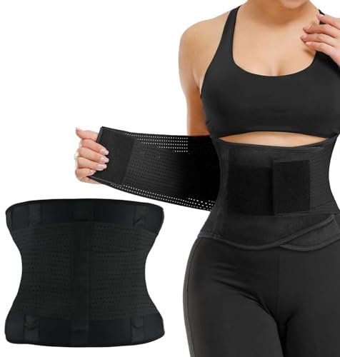 Ceinture Lombaire, Ceinture de Soutien Lombaire avec Double Réglage pour Soulager Les Douleurs Lombaires Soutien Lombaire pour Les Hernies Discales Sciatique pour Hommes et Femmes Taille Unique Noir