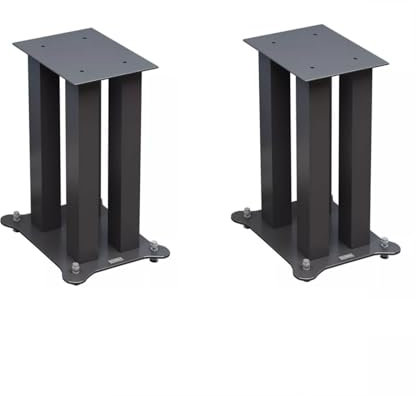 Lautsprecherständer Ganzmetall-Lautsprecherständer, Audio-Halterung, Bücherregal, Desktop-Heimkino-Eisen-Surround-Bodenständer Boxenständer Universal (Size : 20CM)