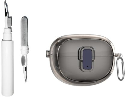 [3 in 1] TSVSXS Secure Lock Clear Case Compatible with Bose Ultra Open Earbuds, Soft TPU Protective Shockproof Compatible with Bose Open Ear Cases with Cleaing Kit