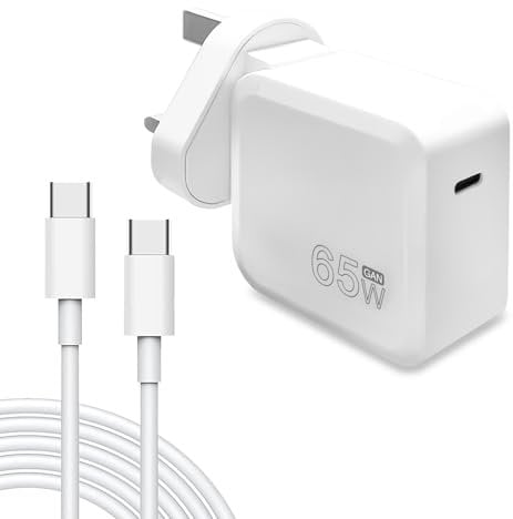 65W USB C Charger,GaN Fast Charger Plug Type C Power Adapter Compatible with MacBook Charger, MacBook Pro, Mac Book Air, Samsung Galaxy, iPad Pro and All USB C Devices