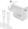 65W USB C Charger,GaN Fast Charger Plug Type C Power Adapter Compatible with MacBook Charger, MacBook Pro, Mac Book Air, Samsung Galaxy, iPad Pro and All USB C Devices
