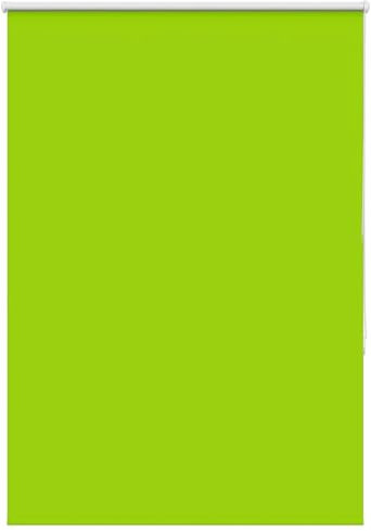 vidaXL Verdunkelungsrollo Grün 110x130cm Stoffbreite 105,7cm Polyester, Rollo, Klemmfix, Thermorollo, Verdunklungsrollo, Klemmrollo, Fensterrollo