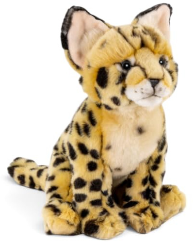 Carl Dick Serval Katze ca. 26cm. Plüschtier, Stofftier, Kuscheltier 3702