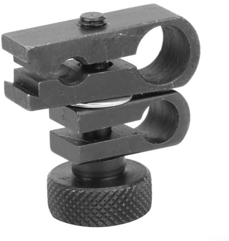 CWOQOCW Metallbearbeitungs-Messuhr-Klemme, drehbarer Halter, Schwalbenschwanz-Halterung mit drei unterschiedlich großen Öffnungen, 4 mm, 6 mm, 8 mm, Schwarz