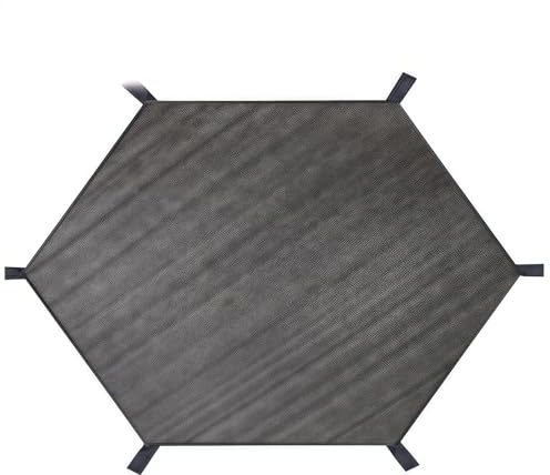 MIDUOLAI Trampolin-SchutzhüLle FüR Den AußEnbereich FüR 3,0-M-Trampolin Mit 8 Stangen Isolierendes Sonnenschutznetz Uv-Schutz-Trampolin-Abdeckung,Schwarz,8FT 6 Poles