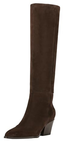 Marc Fisher LTD Women's Tarrie Knee High Boot, Dark Brown Suede 201, 8 UK
