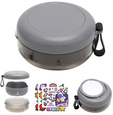 VOSSOT Boite Appareil Dentaire avec Miroir, Boîte de Rangement pour Prothèses Dentaires avec Tami Porte Dentier Portable et Élégant en Silicone Boîte Orthodontique pour Protège Dentier