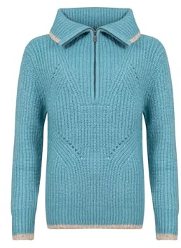 Weird Fish Reza 1/4 Zip Knitted Jumper. (Jumper/Sweater/Fleece)