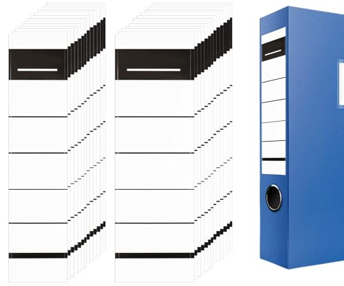 200 Pcs A4 Labels 1 Per Sheet, Self Adhesive Address Labels Stickers | for File Folder,Box Folder, Lever Arch Folders,Storage Boxes,White Stickers Labels for Home School Office (54x190mm/36x190mm）