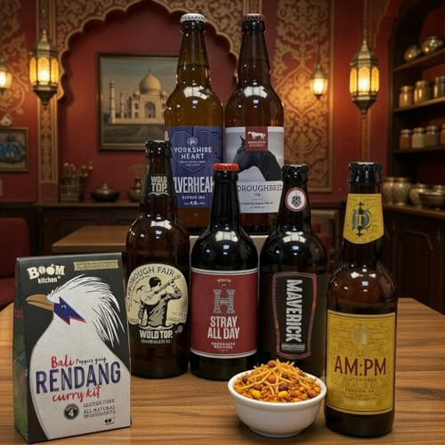 British IPA with a Curry Kit Gift Set– Six Bold & Hoppy Beers to Savour with a Tasty make at home Curry Kit (Mellow Moroccan Tagine)