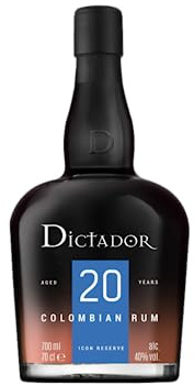 Dictador 20 Year Old Rum, 40% ABV, 70 cl