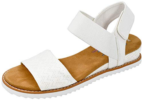 Skechers Women's Desert Kiss Sandal, Off-White, 5.5 UK