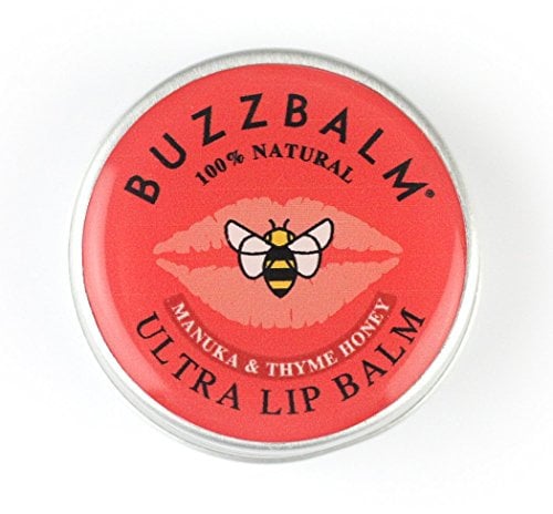 Beeswax Lip Balm For Cracked Lips - Chapped Lips Treatment for Dry Lips - 100% Natural Lip Balms With Beeswax Thyme & Manuka Honey (8.5g)