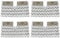 Spares2go Cover Pads for Shark S6001 S6003 Klik n' Flip Steam Cleaner (Pack of 4)