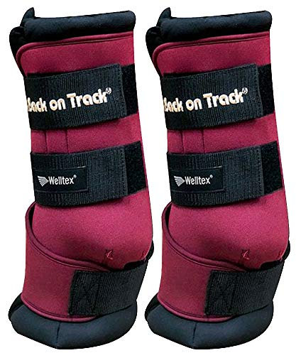Back on Track® Stallgamaschen Royal Transportgamaschen XL (50x40 cm), Rubinrot