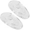 SPORTS WORLD VISION Brillen-Nasenpads Einschraub-Silikon-Tropfenform Packung mit 10 Paaren 17mm