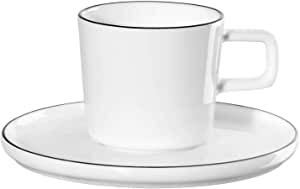 EKM Living ASA Espressotasse Oco OCOLIGNE 0,08 l 2030113 ! Vorteilsset beinhaltet 4 x den genannten Artikel und Set mit 4 Edelstahl Strohhalme