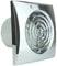 100mm Humidity Control Timer Environment friendly Chrome Quiet Bathroom Kitchen Extractor Fan 4 inch Shower Wall or Ceiling Mounted Ventilation for 100 mm Ducting Quiet Toilet Exhaust Fan