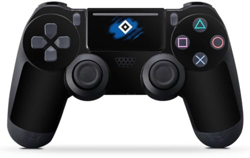 DeinDesign Skin kompatibel mit Sony Playstation 4 Slim Controller Folie Sticker Hamburger SV HSV Offizielles Lizenzprodukt