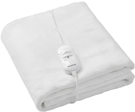 Emperial Double Electric Blanket | Heated Fitted Mattress Underblanket, Cover, Bed Warmer Pad - 3 Heat Settings & Machine Washable - 120 x 135 cm