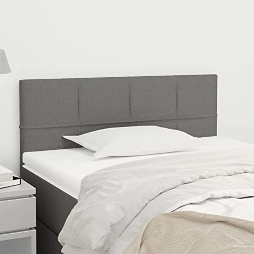 XIAOGUANG Kopfteil, Bettrückwand, Bett Kopfteil, Bettkopfteil Bezug, Bett Rückwand, Headboard Cover, Dunkelgrau 90x5x78/88 cm Stoff