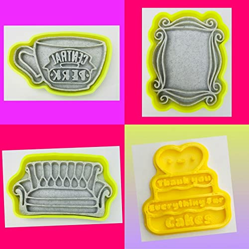 Set of 3 Friends Themed Cookie Cutters