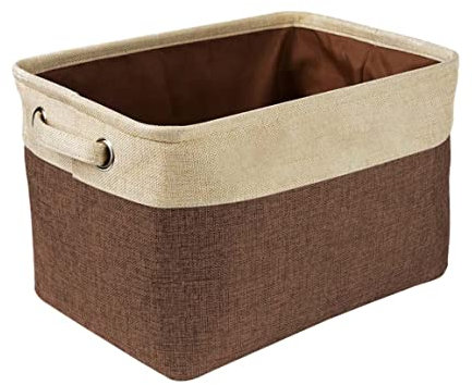 Jorzer Collapsible Dog Toy Basket Storage Box - Brown