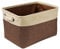 Jorzer Collapsible Dog Toy Basket Storage Box - Brown