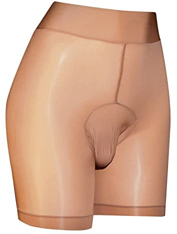 SKFLABOOF Unterhosen Herren Boxer Shorts Slips Herren Boxershorts Herren Locker Latex Hose Lack Und Leder Sexy Männer Latex Slip Mit Plug Herren Tanga Männer Sexy