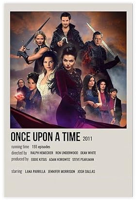 Once Upon A Time Filmposter 9 Leinwand Poster Wandkunst Dekor Druck Bild Gemälde für Wohnzimmer Schlafzimmer Dekoration Unrahmen: 30 x 45 cm