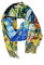 QUEEN HELENA Warmer Winterschal für Damen SC22-13 Blau, Einheitsgröße