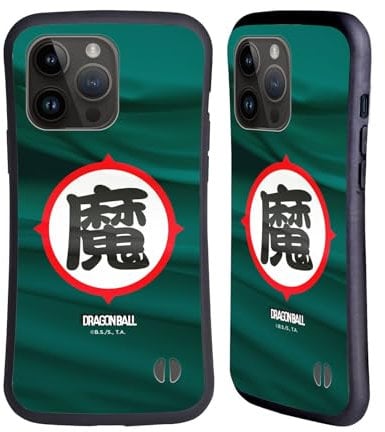 Head Case Designs Officially Licensed Dragon Ball King Piccolo Ma Symbol Iconic Hybrid Case Compatible With Apple iPhone 15 Pro Max