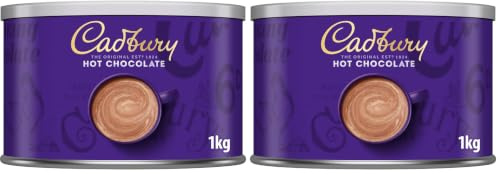 Cadbury Hot Chocolate, Original Drinking Chocolate, Swirl into Milk 1 kg (Pack of 2)
