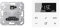JUNG Home Raumthermostat-Set mit 1790RTR Raumtemperaturregler-Einsatz mit Fühleranschluss + BTA1791WW Raumthermostat-Display Glas Alpinweiß Serie A