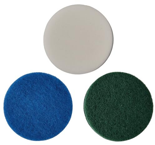 Original Einhell Reinigungspad-Set für PICOBELLA (Zubehör und Ersatzteil für die Einhell Akku-Oberflächenbürste PICOBELLA 18/90, Melaminpad, Mikrofaserpad, Küchenpad)