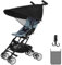 Aolso Sonnensegel Kinderwagen, Sonnenverdeck, Sonnenschutz für Babys, Markise Sonnensegel, Schatten Baldachin für Kinderwagen und Buggy, reißfester Baby Sonnenschutz (Schwarz)