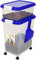 Top Home Solutions® 3-Piece Pet Food Storage Container – Airtight Pet Food Container with Plastic Measuring Scoop, Dry Food Dispenser, For Pets, Dogs, Cats and Animals (Blue)
