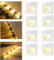 SUBOSI 8er LED Treppenlicht Wandeinbauleuchte Aluminium 3W 230V Warmweiß Treppenbeleuchtung außen mit Bewegungsmelder,Wandleuchte Stufenlicht IP65 Wasserdicht