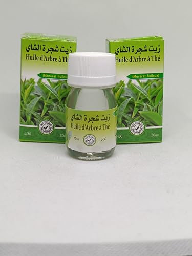 Huile essentielle d'Arbre à Thé 100% Pure et Naturelle,lot de 2 x 30 ml