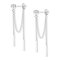 KISSPAT Pendientes Mujer Plata Largos, Pendientes Colgantes, Pendientes Borla, Pendiente de Cadena Larga, Ligeros, Hipoalergénicos, Plata 925, para Fiesta, Banquete, Regalos de Joyerí