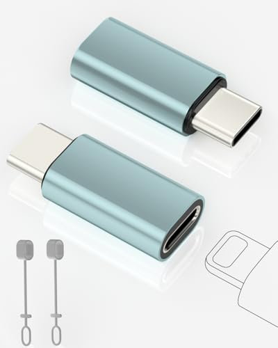 2 Pack Adaptateur Lightning vers USB C pour iPhone 15/16 Pro/16 Plus/Pro Max, Samsung S24, Supportant La Charge et Le Transfert de Données, Câble de Charge de Type C, Pas pour Audio/OTG/Headphone