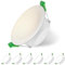 Jaenmsa Led Spots 230V, Einbaustrahler Led, 8W 75-85mm EinbauØ，IP44, Nicht Dimmbar，Deckenspots Flach Neutralweiß 4000K für Badezimmer, Küche, Wohnzimmer 6er Set