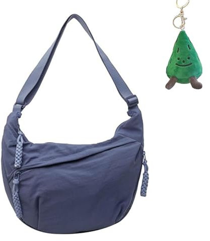 FTEAEYJLH Leichte Umhängetasche Aus Nylon Für Damen – Modische Umhängetasche Mit Mehreren Taschen Für Unterwegs (Blue)