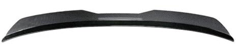 FSMFDC Heckspoiler für Opel Corsa D Hatchback 2006 2007 2008 2009 2010, Dachspoiler Kofferraumspoiler Autodach Heckspoiler Kratzfest Tuning Auto Zubehör,Carbon Fiber Look