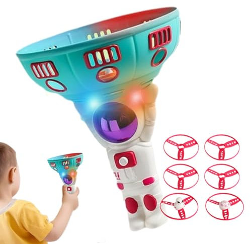 Tamoiup Juego de platillo , Juguete de Receptor de Disco ,Juegos electrónicos de Captura con luz y Sonido | Actividades de Patio para niños y niñas, Persiguiendo Juguete