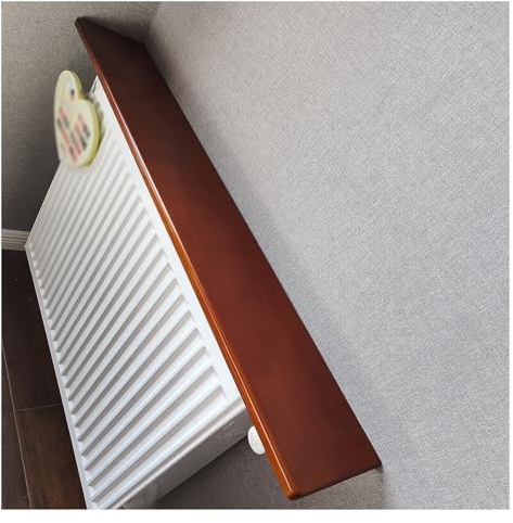 Cache-radiateur rectangulaire en bois de 120 cm de long pour la maison/salon/cuisine Support pour plantes Facile à installer et design élégant