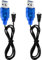 2 Stück USB Ladekabel for 3.7 V JST 1.25 Schnittstelle Lipo Akku Charger mit Smart IC und Verpolungsschutz, Geeignet Zum Laden von Lithium Batterien (60cm)