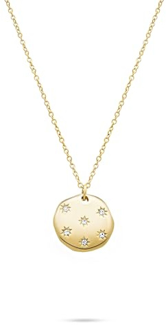 Tamaris Damen Halskette TJ-0646-N-45 aus Edelstahl in IP Gold