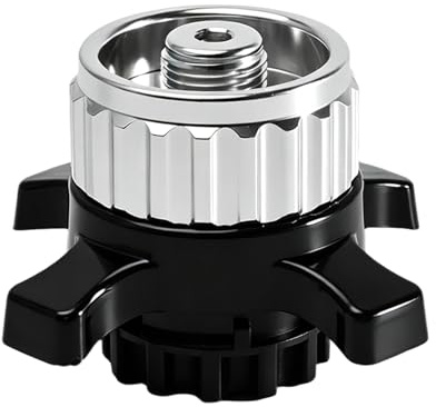 Ventilkartuschen Adapter für Campingaz Easy-Click/CV, Gaskartuschen Adapter | Gaskartuschen Übergang von Bajonetverschluß auf 7/16 Schraubgewinde Anschluß, Kocherzubehör, für Camping&Outdoor-Kocher
