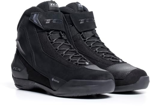 TCX Herren Jupiter 5 Gore-texHerren-Motorradschuhe, Schützend, mit Gore-Tex Performance-Membran in Wildleder-Obermaterial Integriert, Schnürung und Klettverschluss